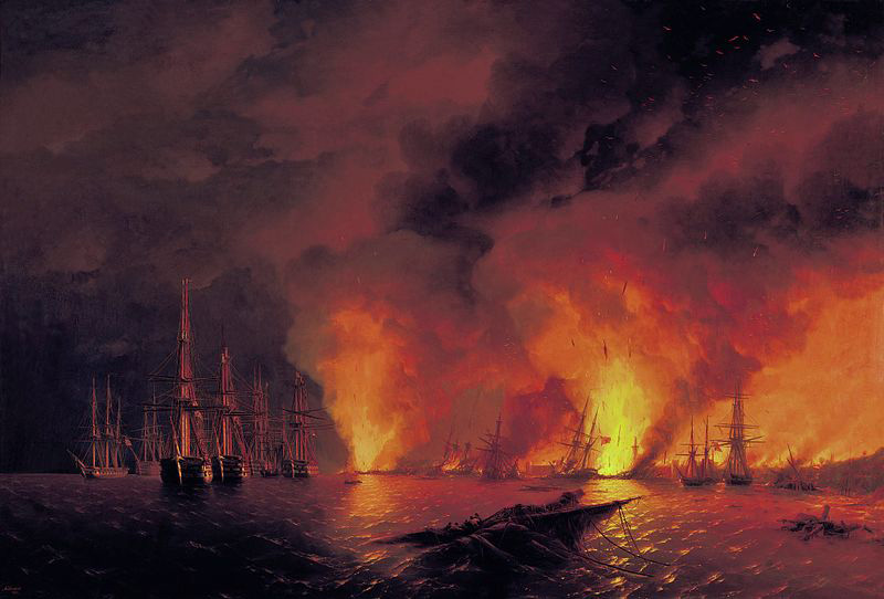 Crimean War: Battle of Sinop – The Imperial Russian Navy under Pavel Nakhimov destroys the Ottoman fleet under Osman Pasha at Sinop, a sea port in northern Turkey