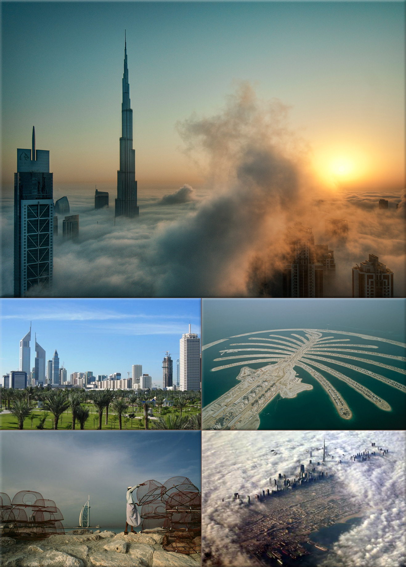 Abu Dhabi, Ajman, Fujairah, Sharjah, Dubai, and Umm Al Quwain form the United Arab Emirates