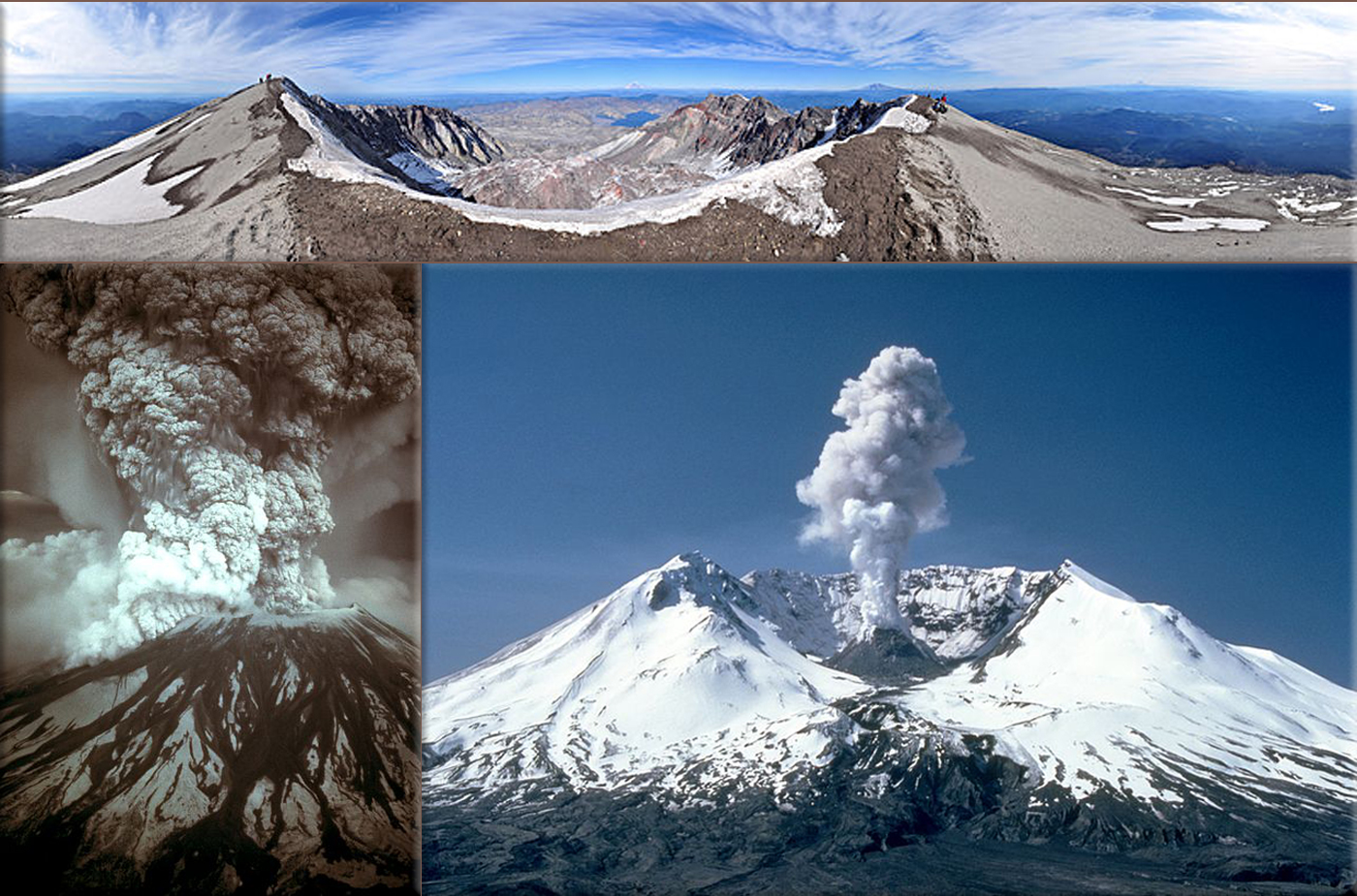 1980 eruption of Mount St. Helens: Mount St. Helens erupts in Washington, United States, killing 57 people and causing $3 billion in damage