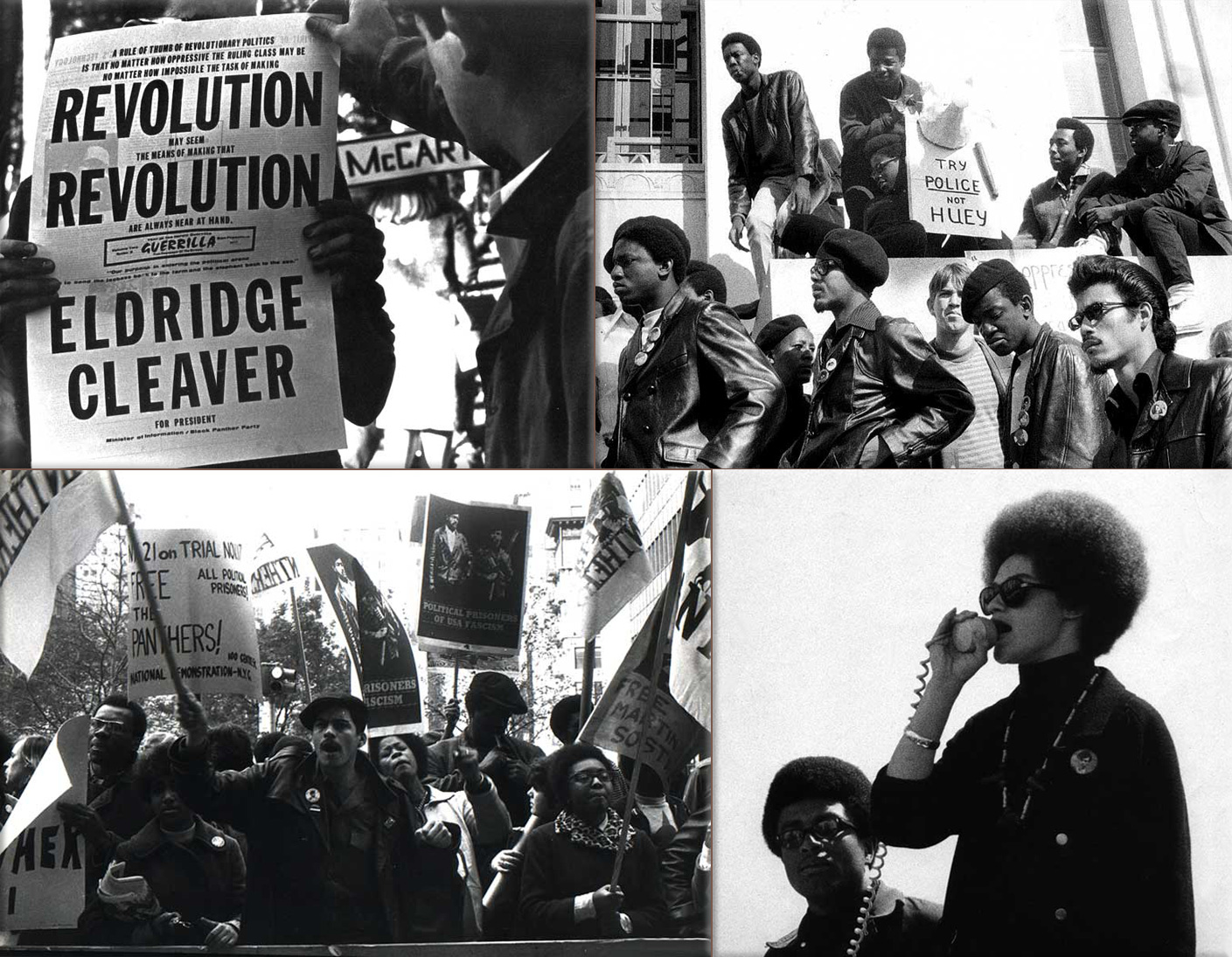 Black Panther Party demonstrations late 1960s