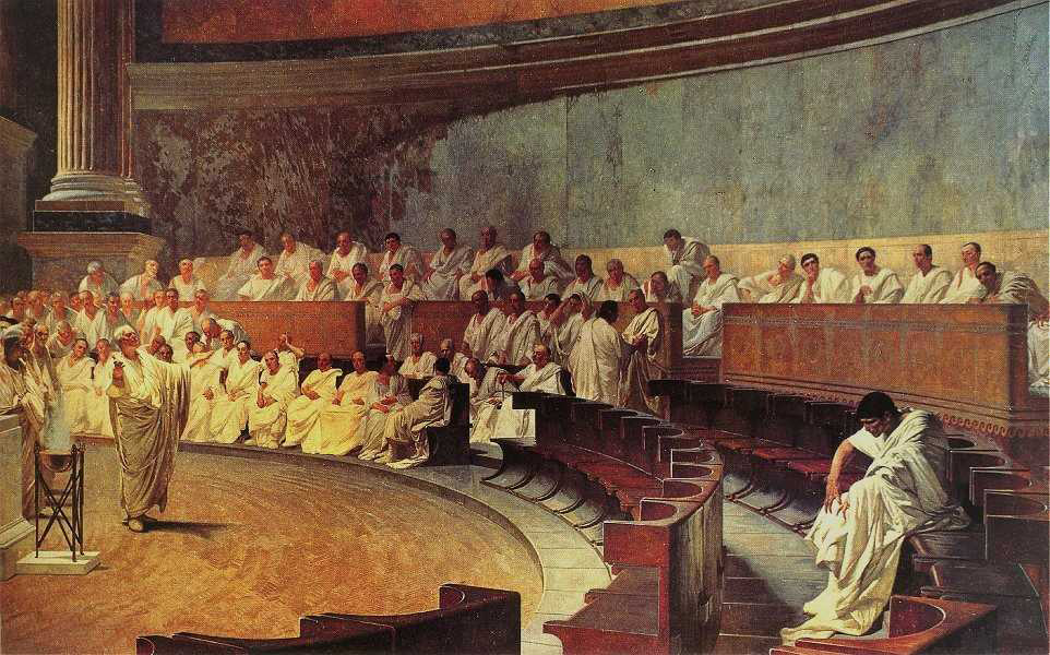 Cicero gave the fourth and final Catiline Orations
