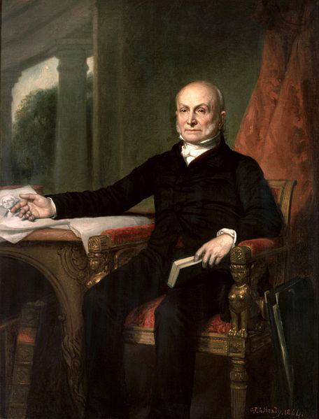 John Quincy Adams in a posthumous portrait created in 1858 by G.P.A. Healy