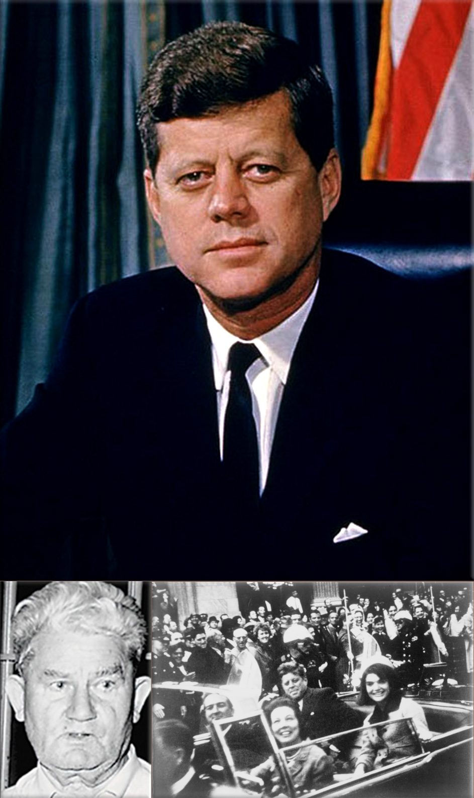 John F. Kennedy, 35th President of the United States; President-Elect John F. Kennedy assassination attempt by Richard Paul Pavlick; Dallas motorcade into Dealey Plaza, Dallas November 22nd, 1963