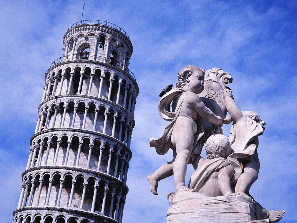 The Leaning Tower of Pisa reopens after 11 years and $27,000,000 to fortify it, without fixing its famous lean