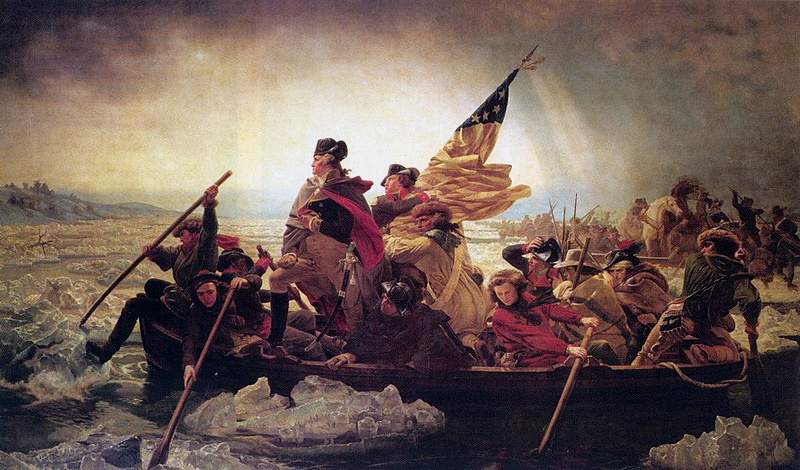 American Revolutionary War: Washington crossing of the Delaware River, by Emanuel Leutze. Metropolitan Museum of Art, New York City