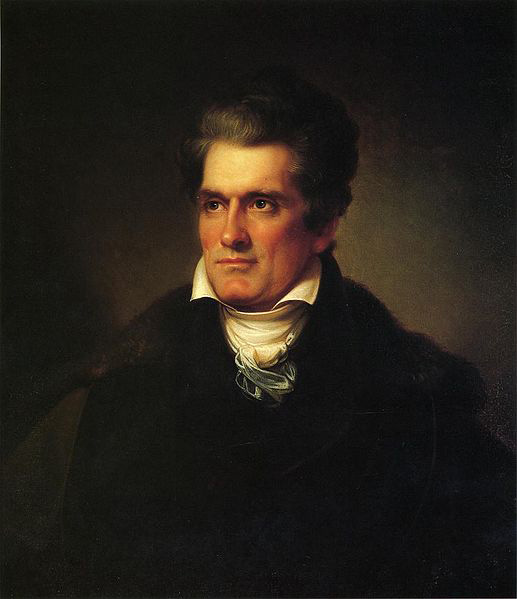 John C. Calhoun, painted by Rembrandt Peale, 1834