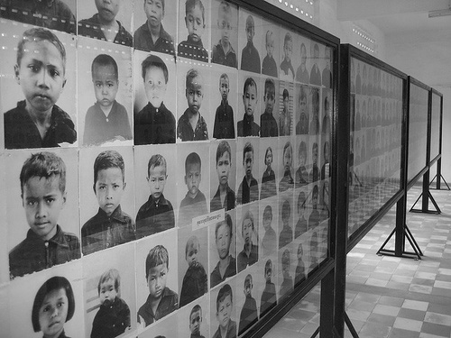 Khmer Rouge Genocide Trials: Pictures of the Children killed in s-21 prison from the Tuol Sleng Memorial