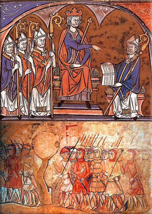 James I of Aragon's oath to Aragonese fueros; King of Aragon Surnamed The Conqueror, credit Libro.uca.edu